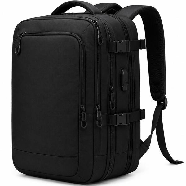 Mochila Romantic Crown Expansível Grande, Preta foto do produto