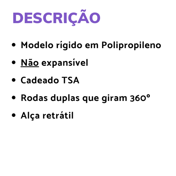 Mala Bagaggio Japão, Preta, Bordo foto do produto