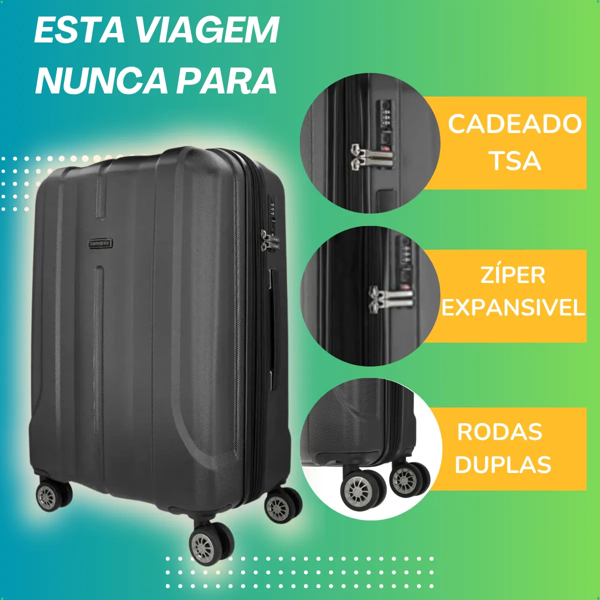 Mala Samsonite Fiero 3.0, G 23 Kg, Preta foto do produto